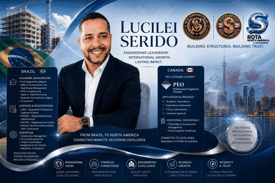 Lucilei Serido professional background, credentials and engineering journey